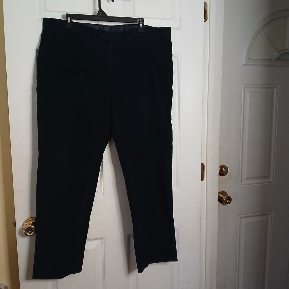 Lauren Ralph Lauren Men’s Corduroy Pants 42x28 Black Classic Fit Straight Leg - Picture 2 of 13